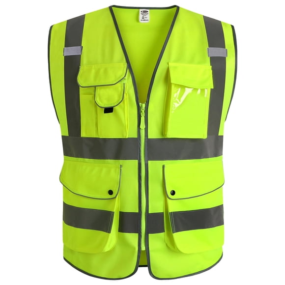 Chaleco de seguridad JKSafety Class 2 de gel reflectante de alta visibilidad