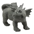 thumbnail image 3 of Whimsical Peeing Garden Dragon Statue 12"Long Baby Dragon Cocking Leg Figurine, 3 of 7