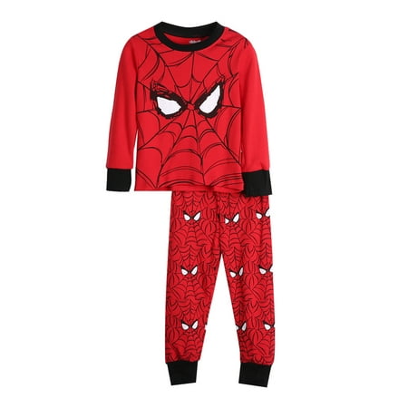 

2pcs Boy Kids Long Sleeve Spiderman T-shirt+Pants Outfits Pajama Set Sleepwear