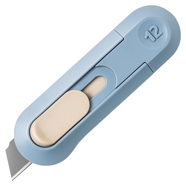 1Pcs Utility Box Cutters, Ngxiha Retractable Letter Opener, Package Opener, Sharp Cartons Cardboard Cutter Razor Knife for Christmas, Smooth Mechanism Perfect for Office and Home Use