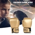 thumbnail image 6 of BLEEUS 2Pcs Boxing Gloves Kickboxing Training Gloves For Boys Girls Youth Fitness Supplies (Gold), 6 of 7