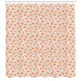 thumbnail image 3 of Ambesonne Animal Shower Curtain, Squirrels Colorful Flowers, 69"Wx75"L, Pale Orange Pale Blue, 3 of 3