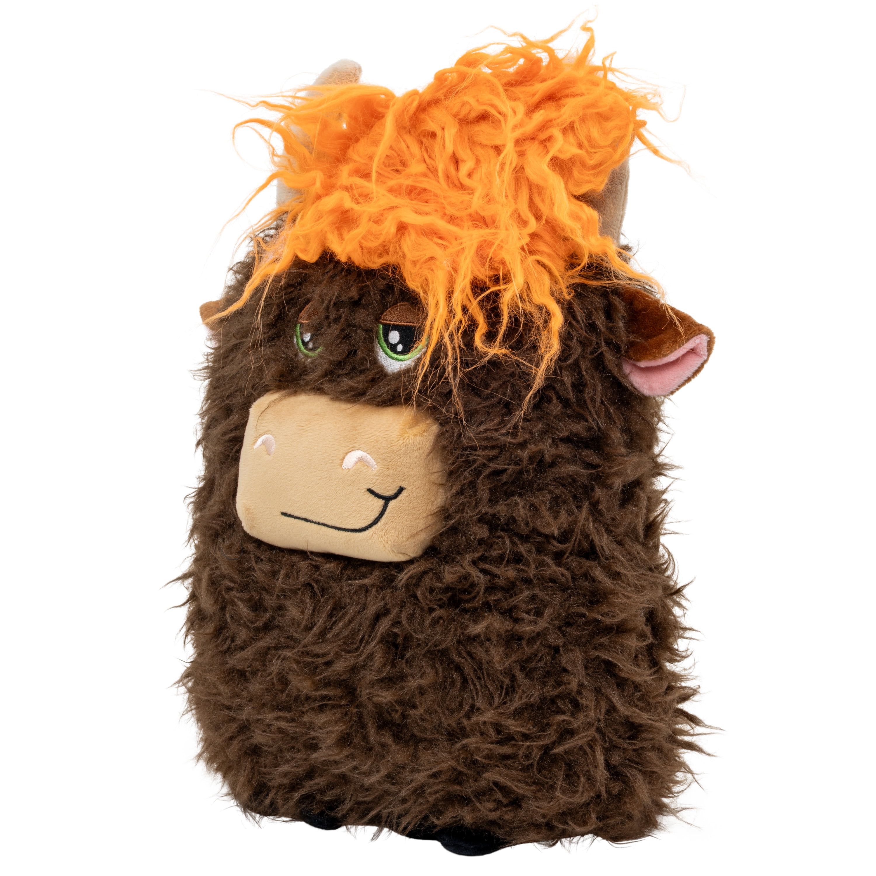 KONG® Comfort Squeaker Dog Toy, Highland Cow, Jumbo Extra Large