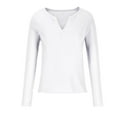 thumbnail image 4 of Njoeus Business Casual Tops for Women Long Sleeve Tops Comfy Knit V Neck T-Shirts Loose Fitting Work Dressy Blouses Spring Fall Clothes S-XXL, 4 of 5