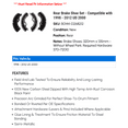 thumbnail image 2 of Rear Brake Shoe Set - Compatible with 1998 - 2012 UD 2000 1999 2001 2002 2003 2004 2005 2006 2007 2008 2009 2010 2011, 2 of 2