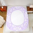 thumbnail image 5 of Feelyou Retro Purple Damask Women Full Size Sheets, Mandala Flower Bed Sheets, 4pcs, 5 of 7