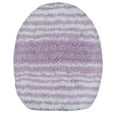 thumbnail image 2 of Home Weavers Gradation Collection Toilet Lid Seat Cover Bath Rug, 100% Cotton Soft Universal Fit for Standard Oblong Round Bath Room Bowl Lids, Washable 18"x18" Toilet Lid Cover, Purple, 2 of 7