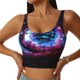thumbnail image 1 of Fotbe v Sujetador Deportivo Largo sin Aros para Mujer con Almohadillas y Soporte Medio, Transpirable y Absorbente, Camiseta Tipo Chaleco o Tank Top-Large, 1 of 8