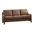 thumbnail image 1 of ACME Zapata Jr Upholstered Sloped Arms Sofa with Wood Frame in Brown, 1 of 3
