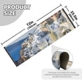 thumbnail image 3 of Cocktail Santorini Coastal Buildings Bedside Runner Rug 2'x 6' Non Slip Carpet Floor Mat Area Rug, 3 of 8