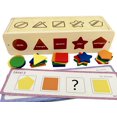 thumbnail image 4 of Dailyfunn Montessori Toys Color&Shape Sorting Learning Matching Box para bebés pequeños de 1 a 3 años, 4 of 7