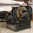 thumbnail image 7 of Uemuo Vintage Metal Dragon Print Toaster Cover 4 Slice, Small Kitchen Appliance Covers, Toaster Oven Cover with Loop, Bread Machine Cover Dust Cover Protection, 7 of 7