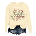 thumbnail image 1 of EHQJNJ Sweatshirts de Vacances pour Femmes 2024, Mode Hiver à Sequins, Imprimé Festif de Noël, Col Rond, Léger, Rayé, 1 of 3
