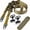 Army Green, variant on Sling Combo Set - Adjustable Two Point Traditional QD Sling with Extra Length and 360° Rotation Swivel Mounts, Shoulder Pad Included