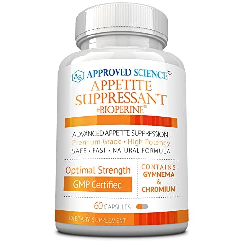 Approved Science Appetite Suppressant – Control Hunger & Cravings – Boost Energy & Metabolism – 60 Capsules