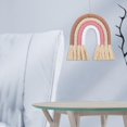 thumbnail image 4 of Macramé íris colgante de pared para habitación de bebé habitaciones coloris 5,51x5,91 pulgas tapiz cuer borla decoración del A Colco tapiz de arco iris de macramé, 4 of 8