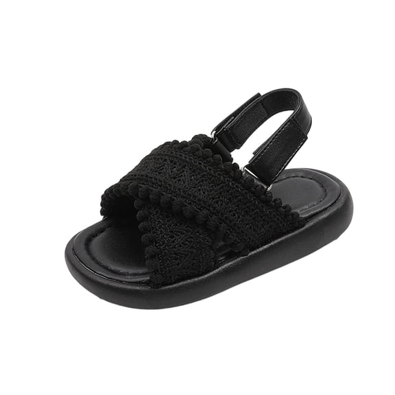 Owordtank Kids Summer Slide Sandals Baby Comfort Anti-Slip Support Orthotic Walking Sandals Open Toe Adjustable Ankle Strap