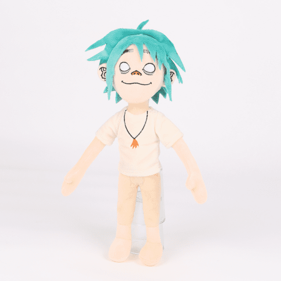 Gorillaz 2D Plush Toy, 12.6 Inch Soft Stuffed Virtual Band Character Doll, Collectible Figure, Cute Cuddly Gift for Fans & Kids, 32cm