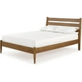 thumbnail image 2 of Camaflexi Mid Century Platform Bed Queen Size Solid Wood Bed Frame, Castanho 100% Solid Wood, 2 of 14