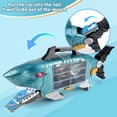 thumbnail image 2 of Camión de juguete DeaO Shark Transporter con 8 vehículos y animales, 2 of 6