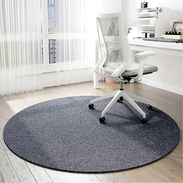 Alfombrilla protectora para silla de oficina, para suelo de madera, con ruedas, redonda, antideslizante, lavable, s20241224