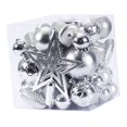 thumbnail image 1 of Bolas de Navidad variadas Adornos Colgantes de Navidad inastillable para Fiesta de interior al aire libre de Navidad Vacaciones , argén mayimx bolas colgantes, 1 of 9