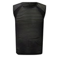 Men's Mesh Tank Tops Sexy See Through Workout Vest Sleeveless