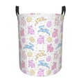 thumbnail image 1 of Balery Easter Colorful Rabbit Cesta de ropa redonda con asas, impermeable, independiente, para ropa, juguetes, dormitorio y familia-Small, 1 of 6