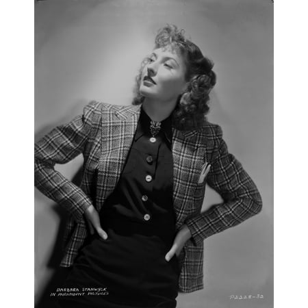 Barbara Stanwyck Hands in the Waist Classic Portrait Photo Print (8 x 10) 