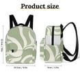 thumbnail image 2 of Abstract Green Wavy Design Art Small Backpack Cute Mini Backpacks For Woman Lightweight Daypacks, 2 of 8