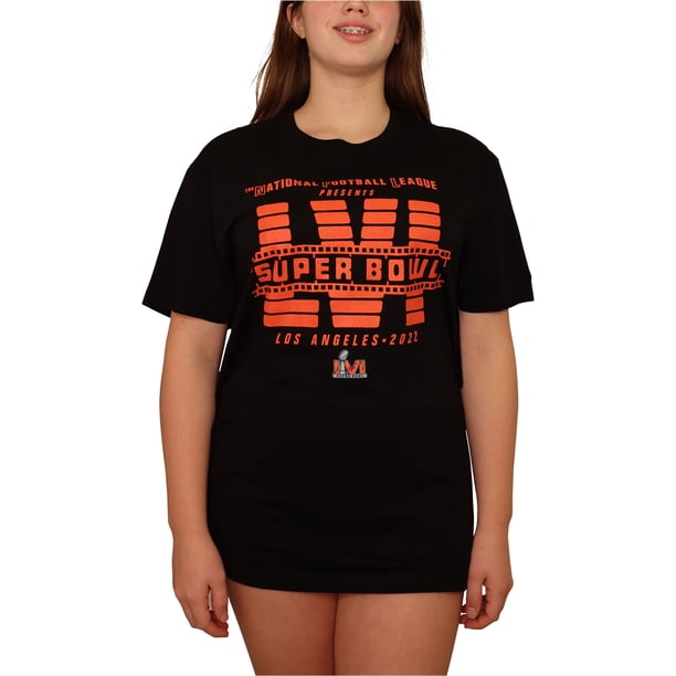 Camiseta gráfica Junk Food Super Bowl LVI negra L