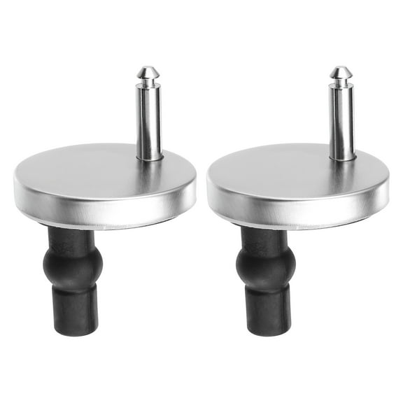 2 Set Toilet Seat Hinge Fixings with 55mm/2.17" Base, for Top Fixing Bolt Expansion Screw Cover Buckle