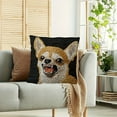 thumbnail image 4 of Lilixerw Funny Dog Pattern Decorative Throw Pillow Cover 18x18 Inch,Soft Short Lint Cute Embroidery Pillowcase for Sofa Bedroom Living Room Home Decor,Spring Decor,Multicolor, 4 of 6