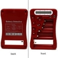 thumbnail image 2 of Battery Detective 12 Type Battery Tester (Red) with LCD Display for Household Batteries AA AAA C D 9V CR2032 CR123A N/LR1 CR2 CR-V3 2CR5 CR-P2 1.5V/3V Button Cell Batteries + AAA Batteries (4pack), 2 of 7