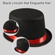 thumbnail image 5 of Sombrero de mago, sombrero de copa negro, sombrero de ala corta, sombrero de copa occidental para niños, hombres y adultos., 5 of 8