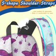 thumbnail image 5 of Butterfly and Floral Purple Pattern 17" School Backpacks for Teens,Waterproof Oxford Fabric,S-Shape Padded Straps for School,Travel,Hiking,Camping, 5 of 6