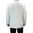 thumbnail image 3 of Sharp Hand Tailored Men 2B Dress Blazer w/1 Pair of Socks, Size 36S-62L - White 40S, 3 of 5