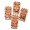 thumbnail image 2 of 4 sobres rojos de Año Nuevo Hong Bao 2024, regalo de dragón Hongbao 3D, dragón rojo Estilo C, 2 of 8
