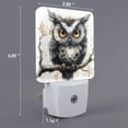 thumbnail image 2 of Xecao Whimsical Owl On Branch for Night Light - a Wall-mounted LED Fixture with A Dusk-to-dawn Sensor, Ideal for Bedrooms, Bathrooms, Hallways, and Kitchens-US, 2 of 7