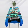 thumbnail image 5 of Mighty MonsterWheelies-theme square tablecloth has an iconic print, fits most tables, and is easy to care for perfect gifts for fans friends and family，55" x 71"（140*180cm）, 5 of 5