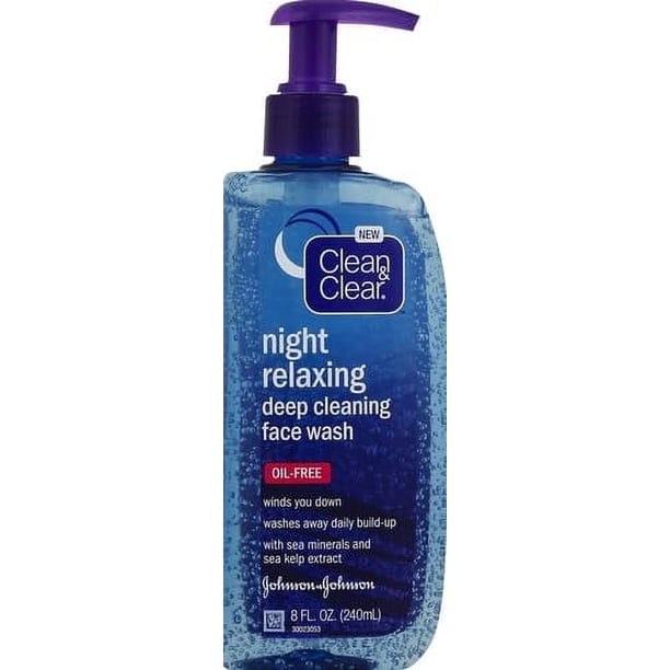 Limpiador facial Clean & Clear Night Relajante y Profundo, 240 ml