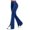 Blue, variant on Tqcoqu Women's High Waist Flare Sweatpants with Side White Stripe,Elastic Waist Split Hem Slim Fit Casual Athletic Bootcut Trousers,Purple Women's S-XXL