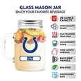 thumbnail image 2 of Indianapolis Colts Mason Jar Glass With Lid, 2 of 5