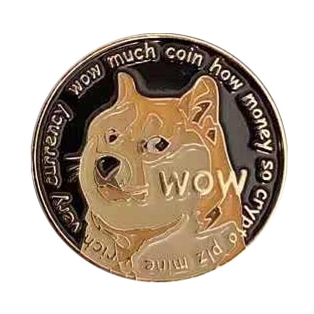 Moneda Conmemorativa Dogecoin De Oro, Moneda Doge Chapada En Oro De 1Oz, Moneda Coleccionable 2021 Noticed PT002278-01