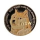 thumbnail image 1 of Moneda Conmemorativa Dogecoin De Oro, Moneda Doge Chapada En Oro De 1Oz, Moneda Coleccionable 2021 Noticed PT002278-01, 1 of 5