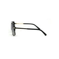 thumbnail image 3 of Mirror Lens Half Rim Plastic Racer Mobster Sunglasses Black Silver Mirror, 3 of 4