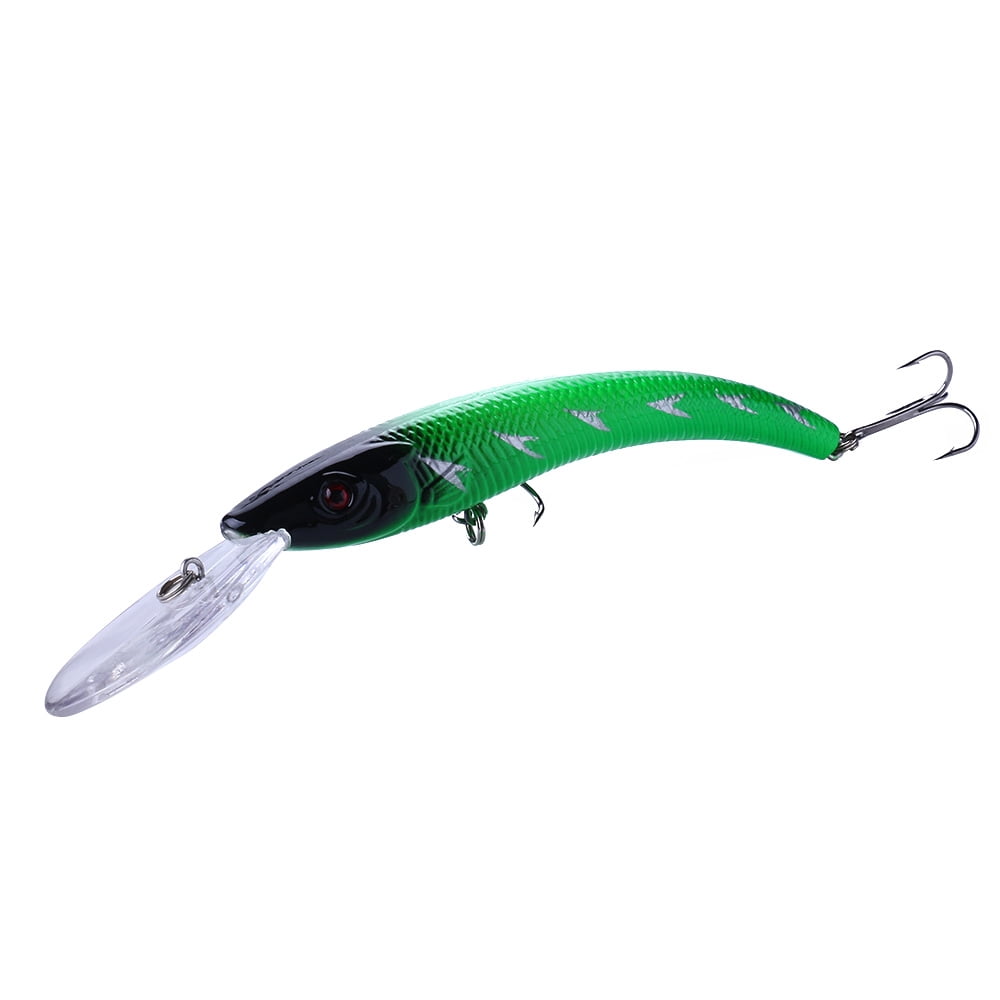 HENGJIA Minnow Bass Fishing Lures, Jerkbait Lure Set Hard Baits Crankbait for Catfish Walleye Trout Fishing Bait 10Pcs/kit,6.1‘’ 0.57oz