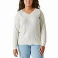 thumbnail image 4 of Lucky Brand Ladies' V-Neck Sweater, Cream Marshmallow Medium, 4 of 8