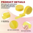 thumbnail image 3 of Uxcell Velvet Ribbon, Handmade Frayed Raw Edge Thick Fringe Ribbon for Gift Wrapping Yellow, 3 of 6