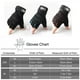 thumbnail image 4 of Guantes de ciclismo para hombre, transpirables, cortos y sin absorción de impactos. Negro M, 4 of 9